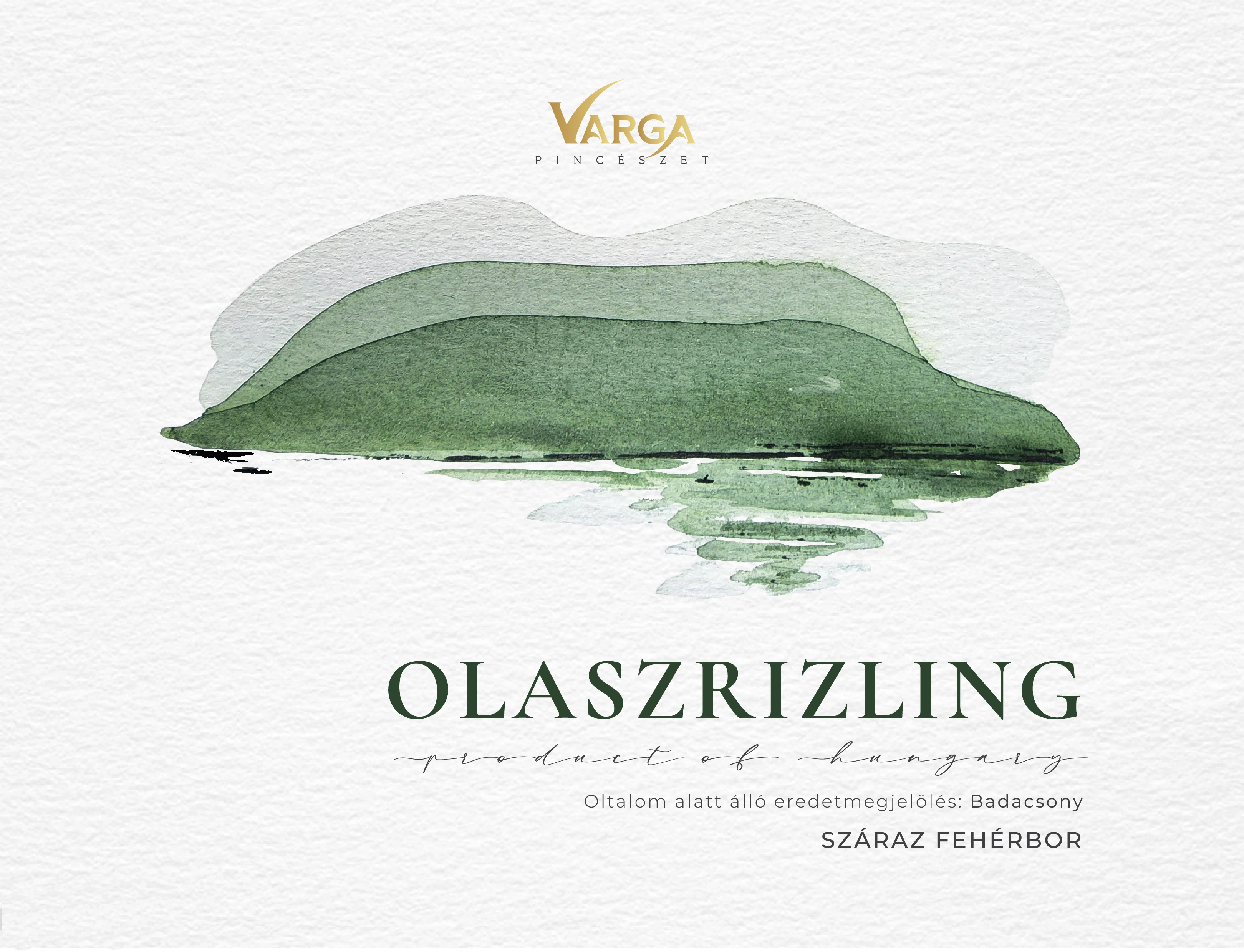 Varga Pincészet Olaszrizling címke